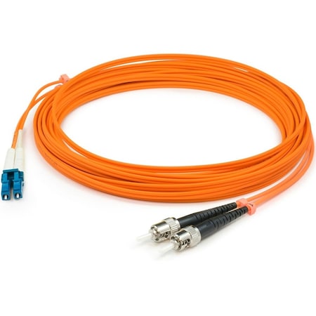 This Is A 7M Lc (Male) To St (Male) Orange Duplex Riser-Rated Fiber